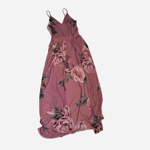 H&M Rose Pink Floral Lined Dress